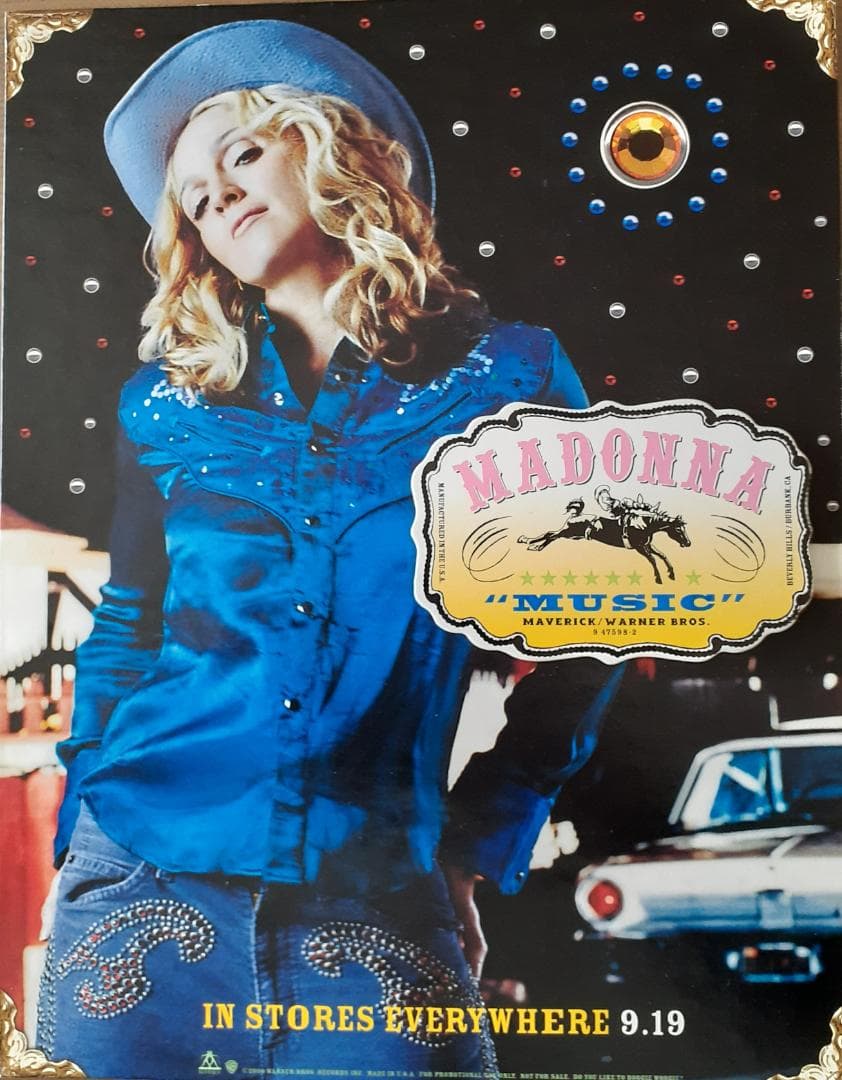 マドンナ　MUSIC　2000年 US製 宣伝用 ディスプレイスタンド