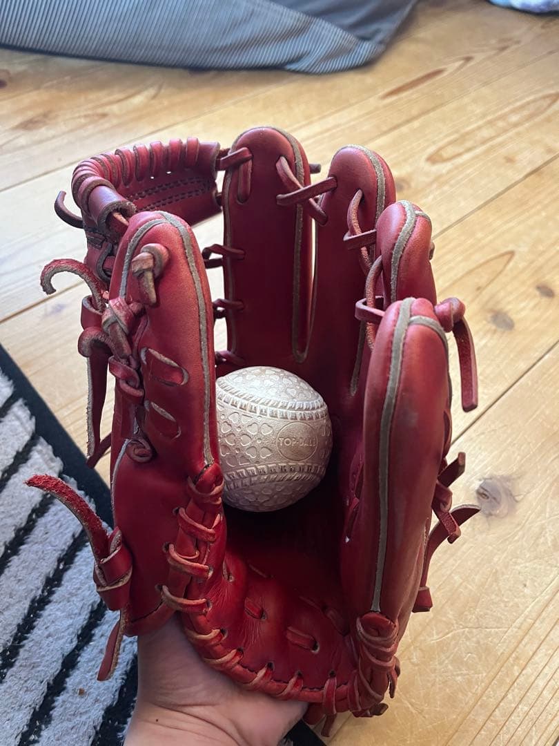 【まーぼー】ZEEMS ジームス　少年軟式グローブ　Mサイズ　湯もみ型付済