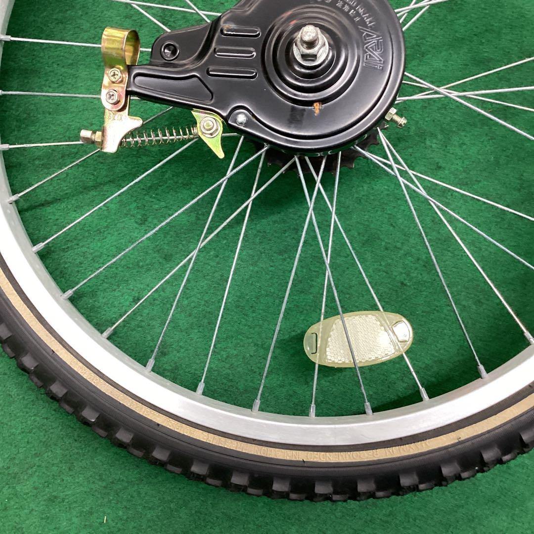 アルミリム　後輪　22x1.75 タイヤ付 外装6段 22インチ　バンドブレーキ