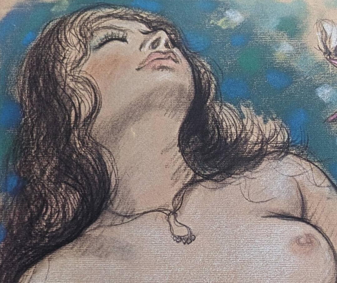 古沢岩美、「蝶」、厳選、希少画集・額装画、限定800部、人気作品