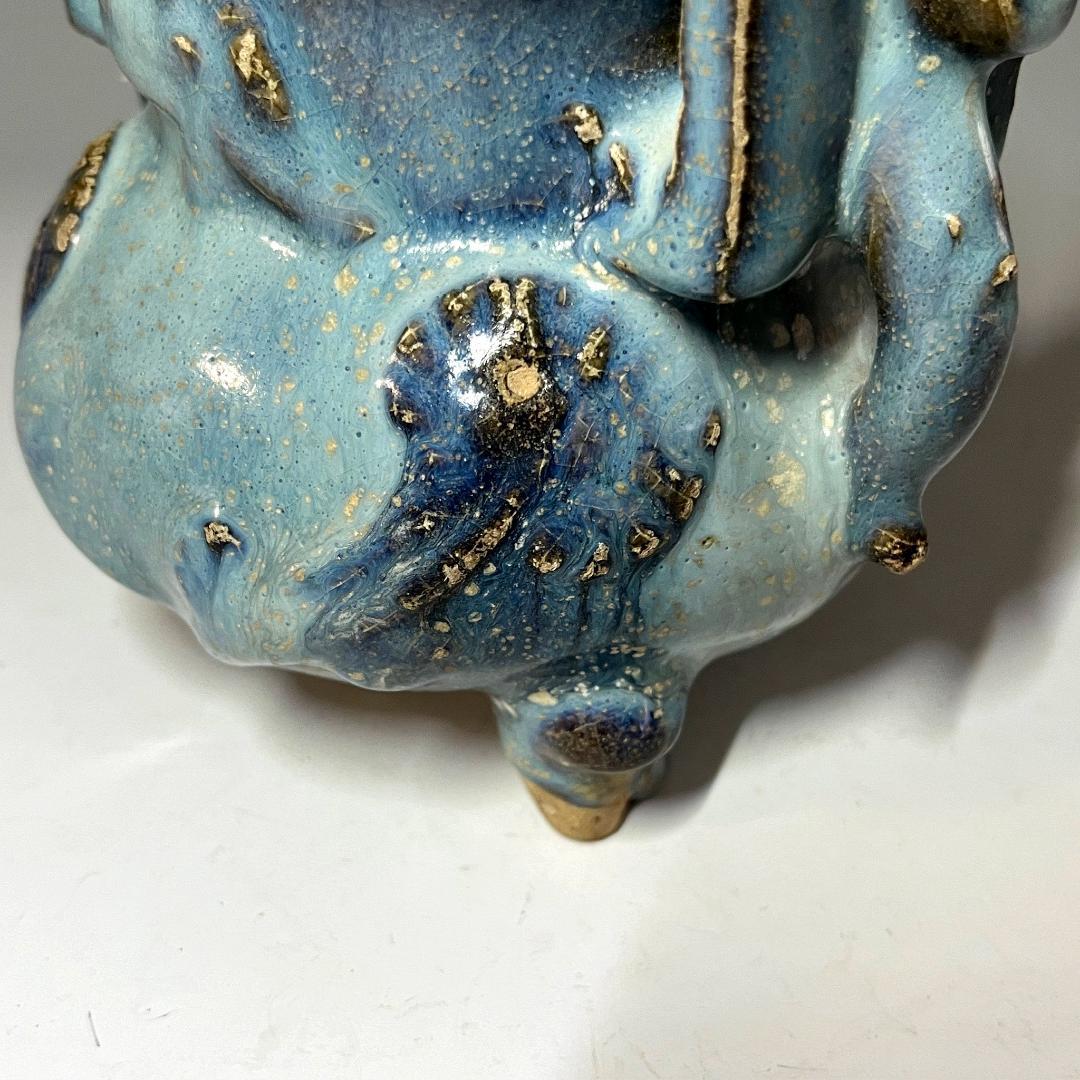 唐物 鈞窯三足香炉 元時代 中国美術 古玩 SN33