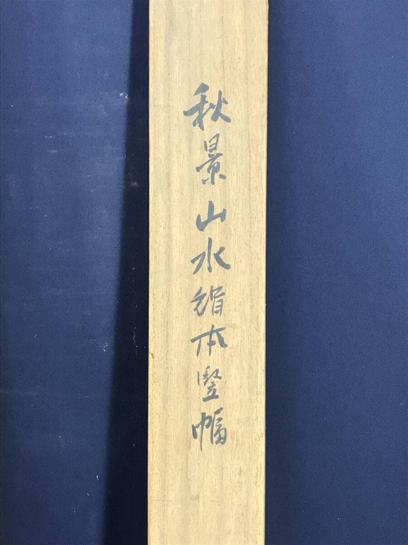 真作/団藍舟/山水図/秋山図/秋景山水図/秋山佳趣図/掛軸☆宝船☆AH-698