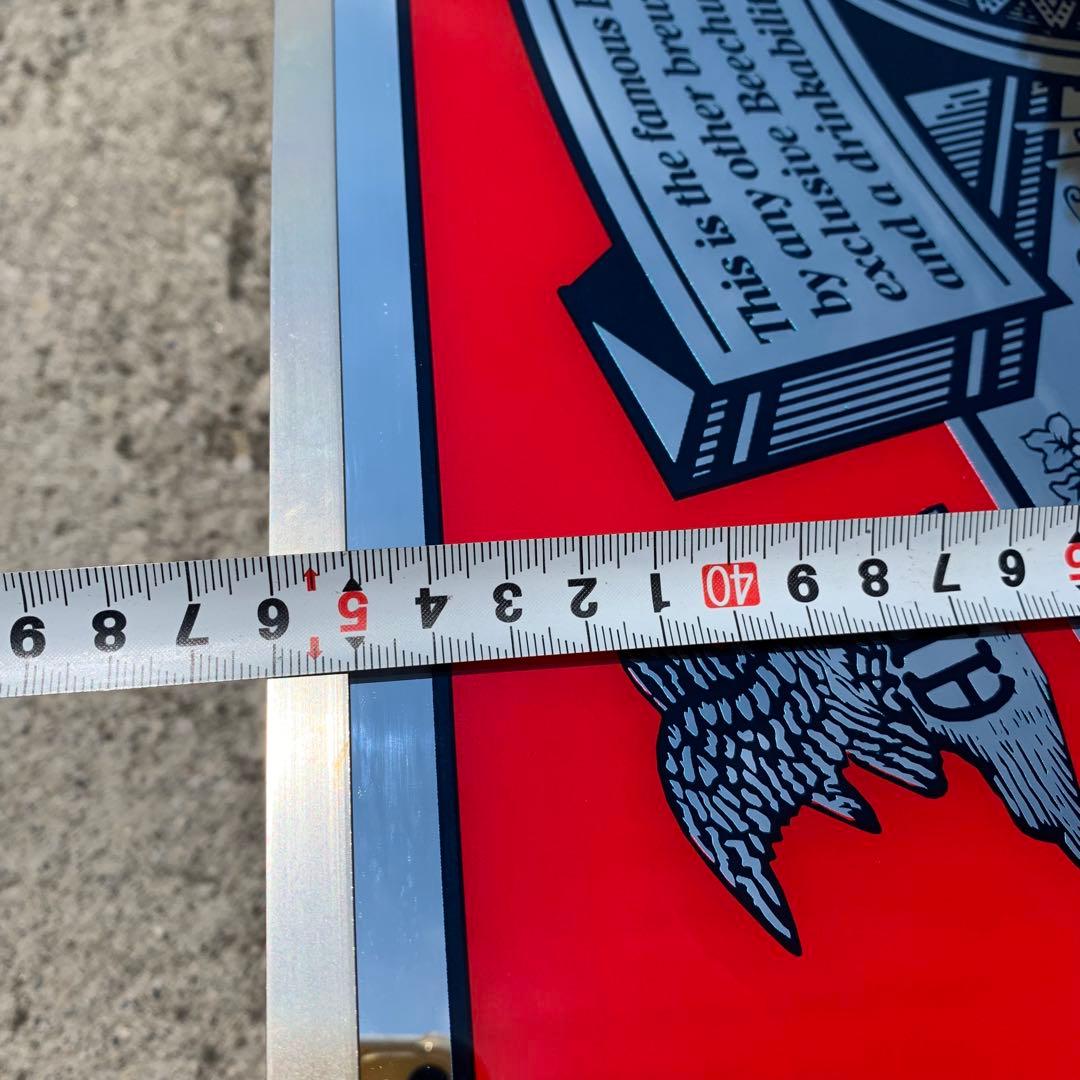 54×46cm　バドワイザー　パブミラー　Budweiser 鏡