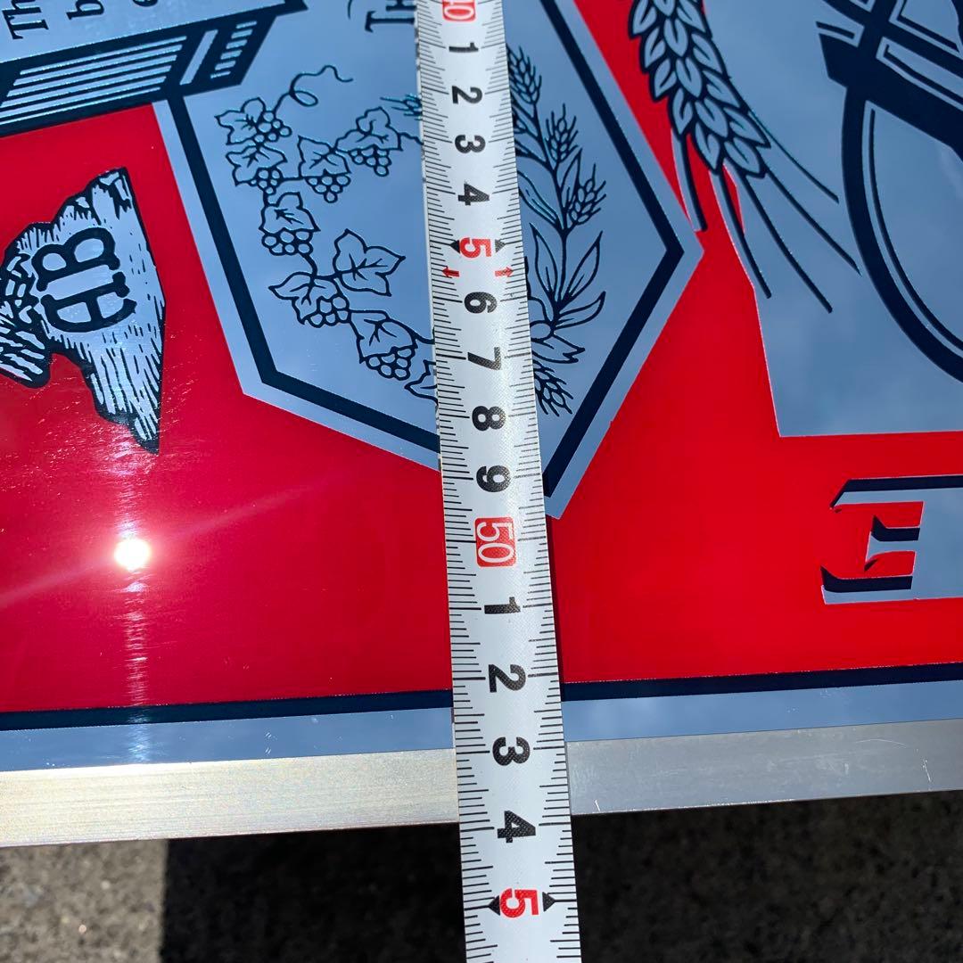 54×46cm　バドワイザー　パブミラー　Budweiser 鏡