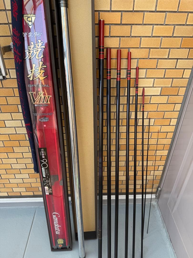 [ジャンク品] がまかつ がま鮎 競技 SPECIAL Ⅷ 引抜急瀬 90ロッド