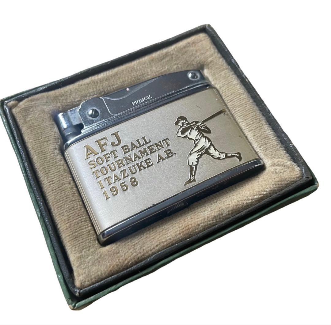 米軍板付エアベース1958年ソフトボール大会記念princessフーパーライター