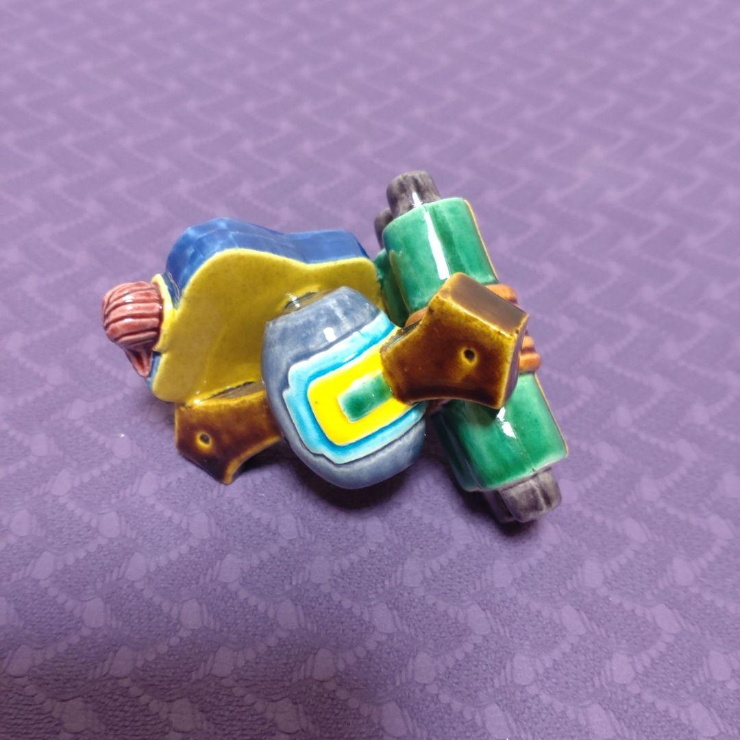 値下げ　蓋置　交趾宝尽し　中村翠嵐