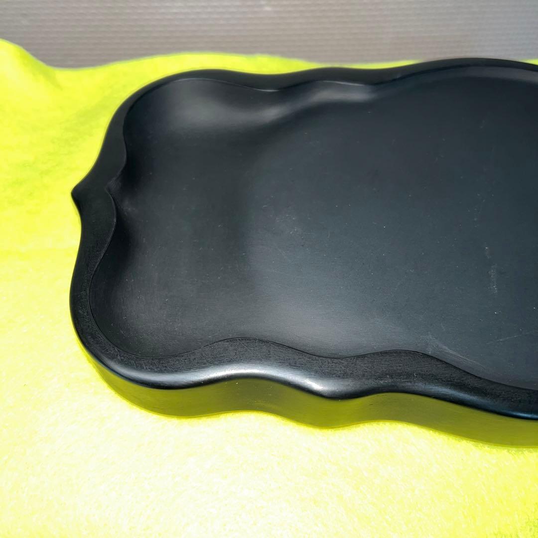 ⭕️雨畑硯　特殊研　名工　正峯　新品美品　四六寸大　希少美しい　女性好み