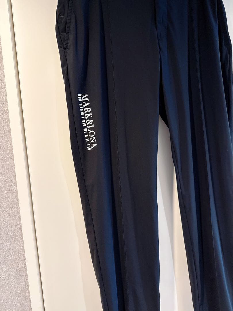 美品 ★ MARK&LONA ボトムス マーク&ロナ ジョガー ジャージー 黒