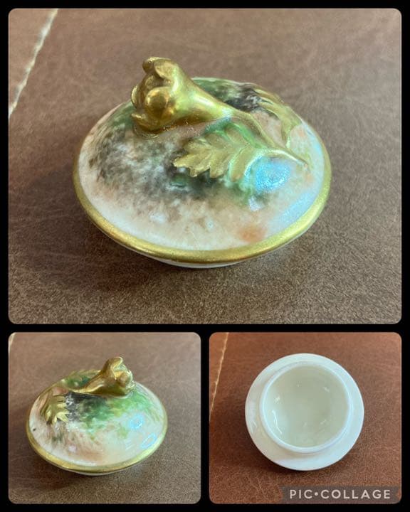 ロイヤルウースター ペインテッドフルーツ　ミニチュア　ティーポット　アンティーク