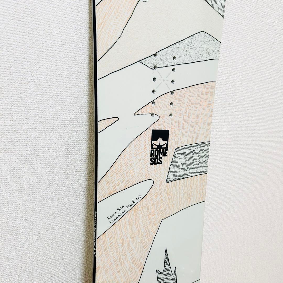 極美品 ROME×KM4K paradise stick 148 スノボ