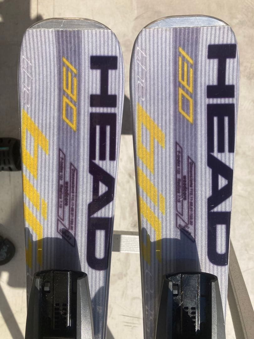 ショートスキー(ファン ミドル ミッド) 解放ビィンディング　HEAD 130