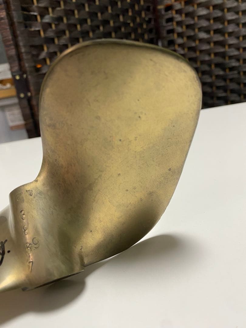 希少 競艇 ボートレース 白井英治 直筆 サイン入り プロペラ 刻印有 3897