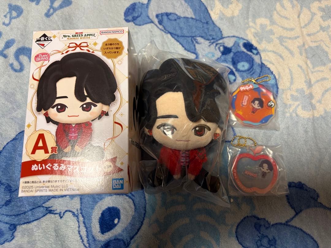 ミセス　一番くじ　大森元貴　ぬいぐるみマスコット　シャカシャカアクリルチャーム