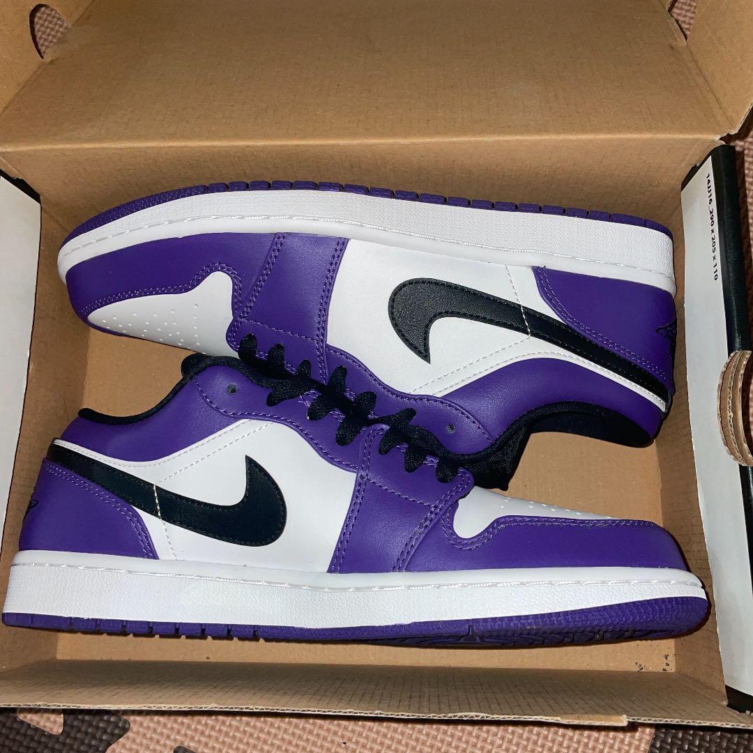ナイキ エアジョーダン1 ロー コートパープル