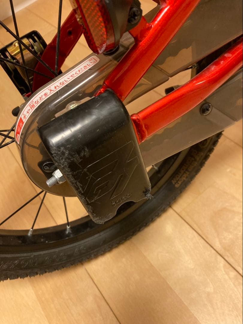 アイデス　d-bike 自転車　カゴ　補助輪　付き　赤　キッズ　ストライダー