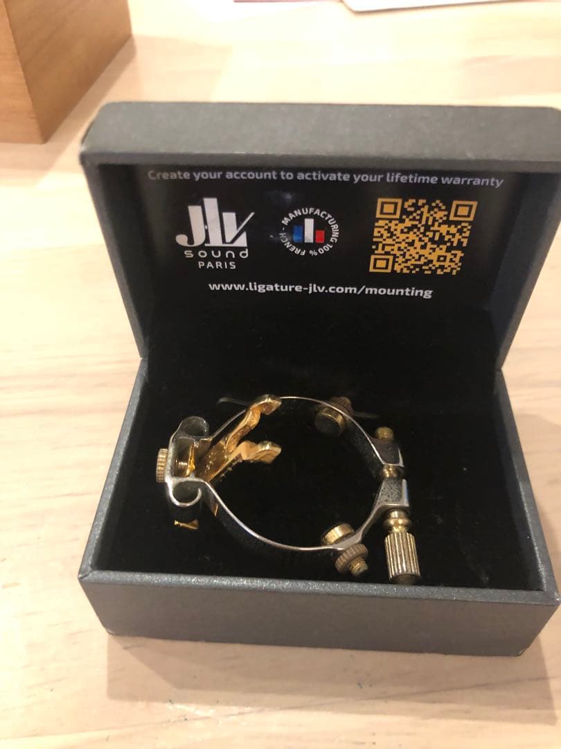 JLV B♭クラリネットリガチャー　プラチナ