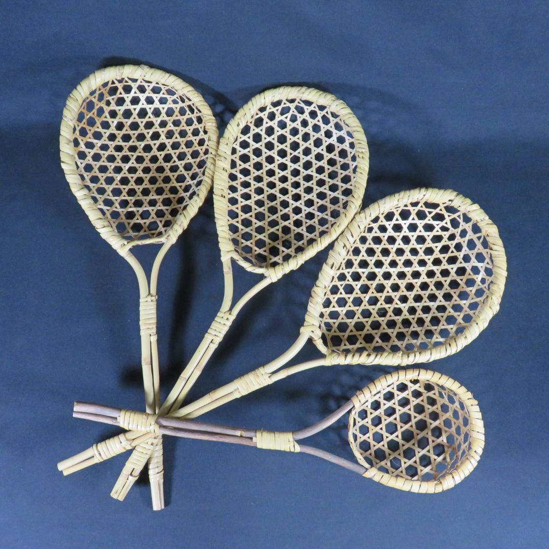 竹ザル 4ケ 手編み篭 うどん湯切り 民藝 ばら売り可 コメントください