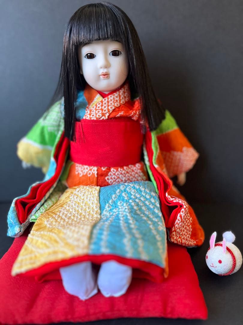 市松人形　抱き市松人形　小さな市松人形　ビスク市松人形　着せ替え市松人形