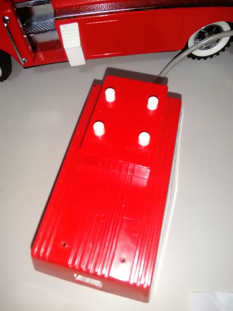 シュノーケル消防車　アメリカンレトロトイ　ブリキ製