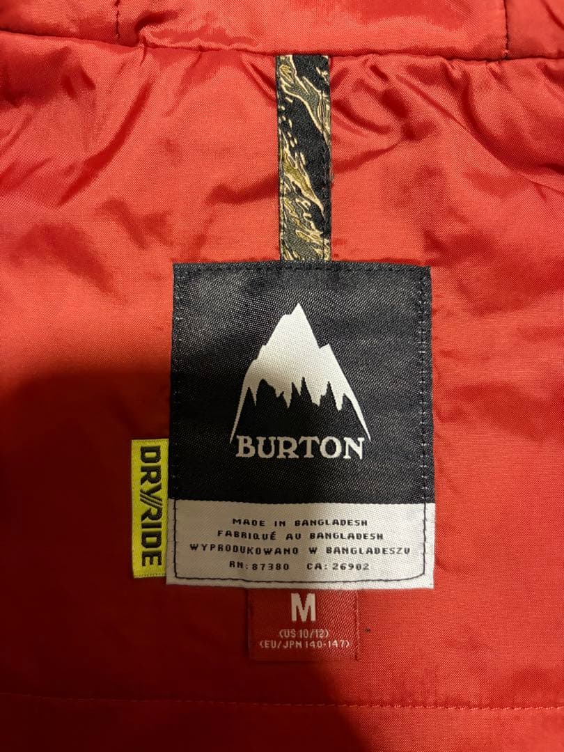 BURTON キッズ ジュニア スノーボードウェア 上下　サイズM 黒/紺