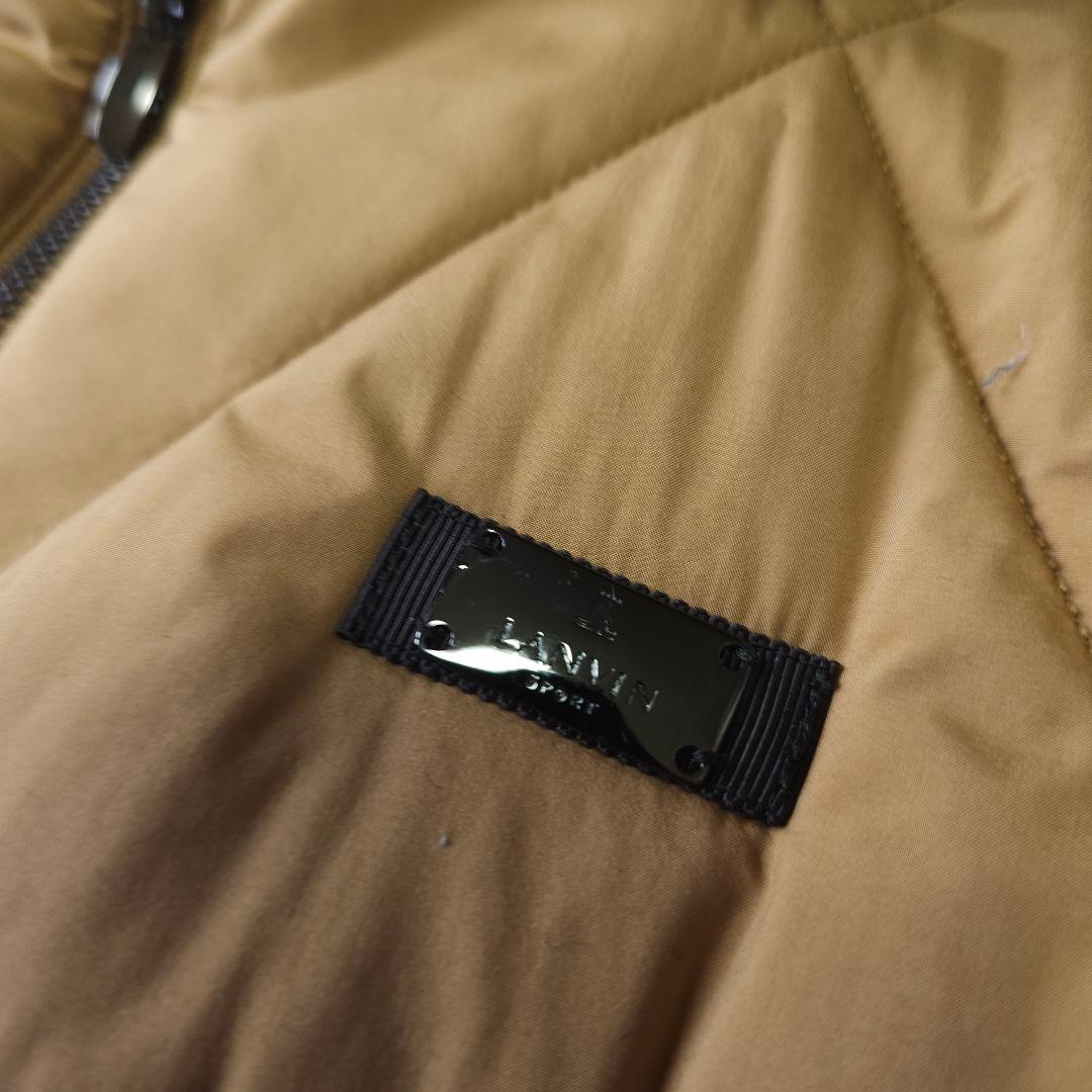 【ランバンスポール】2WAY 人気ラバーロゴ 長袖ゴルフ中綿ブルゾンジャケットL