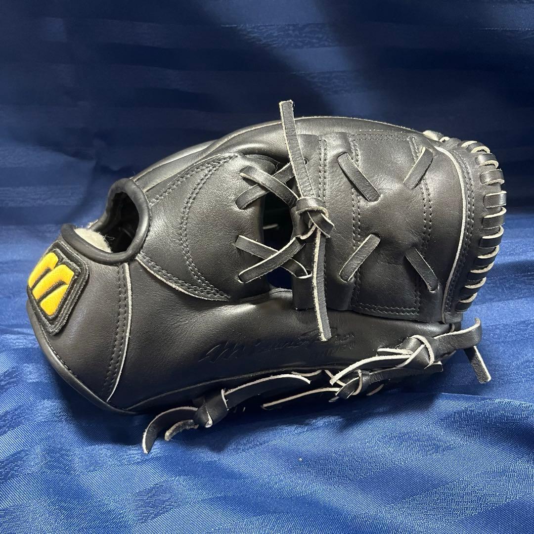 ミズノプロ 硬式グローブ 仁志モデル　坪田信義名人作　Mマーク　希少品　黒