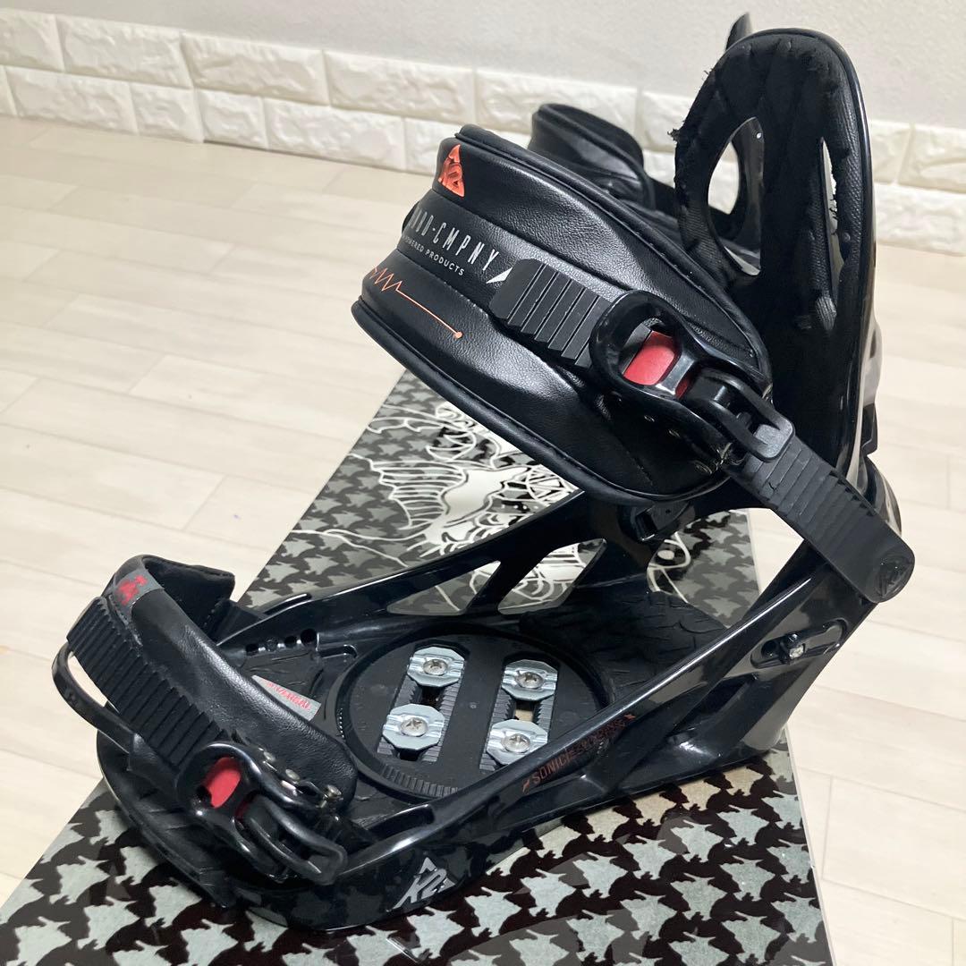 k2ケーツー城本敏由樹コラボスノーボードセット158cm/k2 SONICバイン