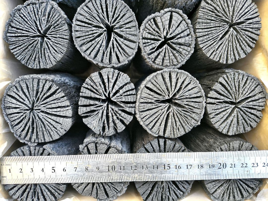 K【愛媛産】クヌギ炉用胴炭約5kg 皮剥がれ