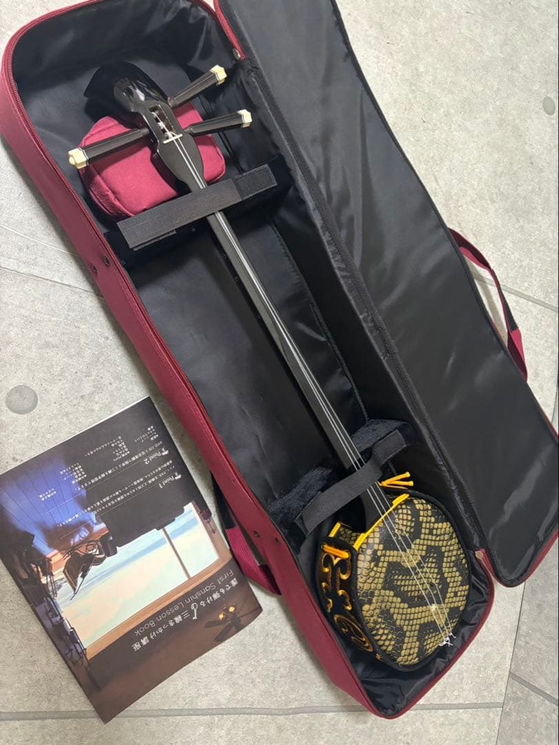沖縄三線　弦楽器　ケース付き　おまけ付き