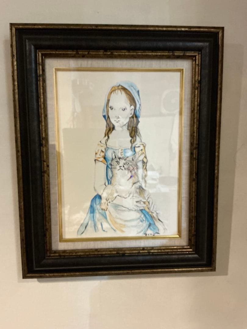 藤田嗣治・肉筆・油彩画(美術品市場では模写)