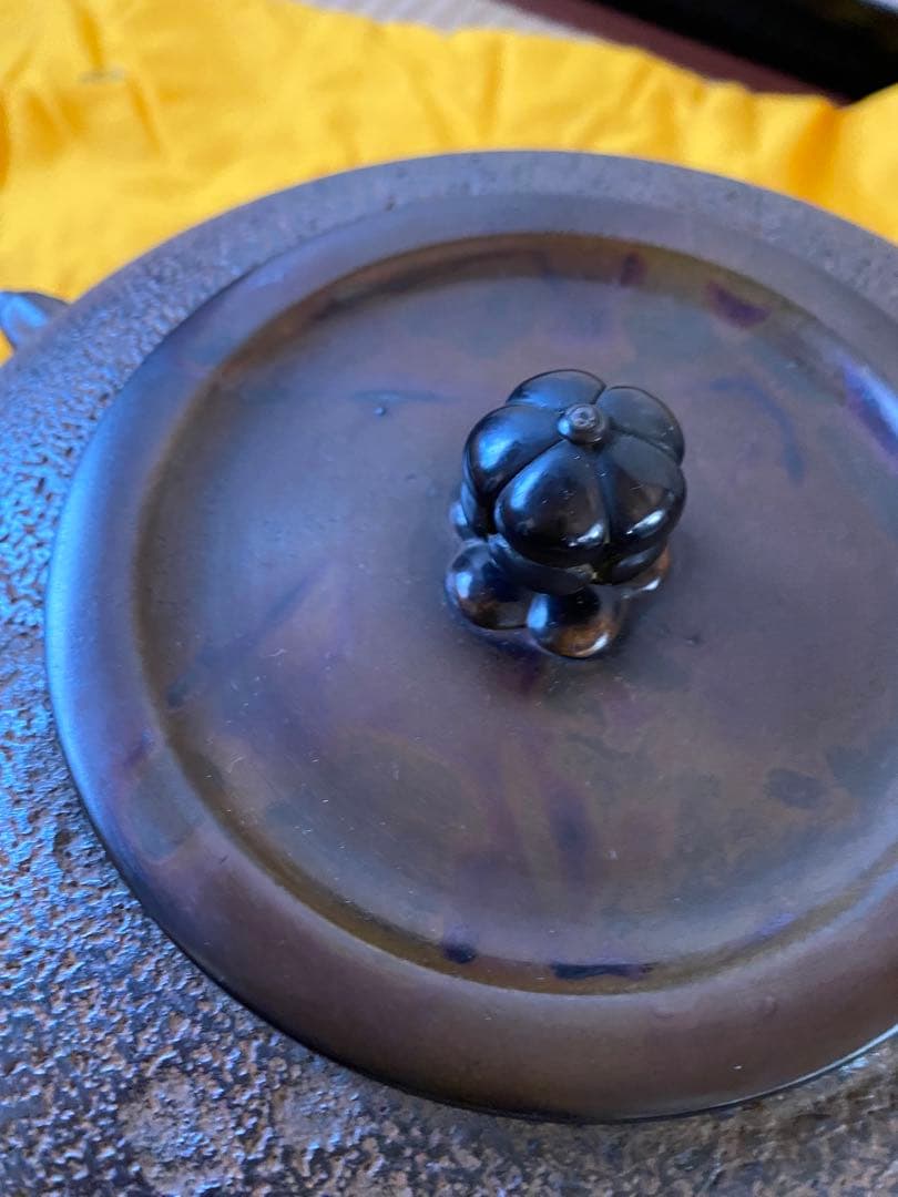 ふくべ釜　釜師　門脇喜平氏作