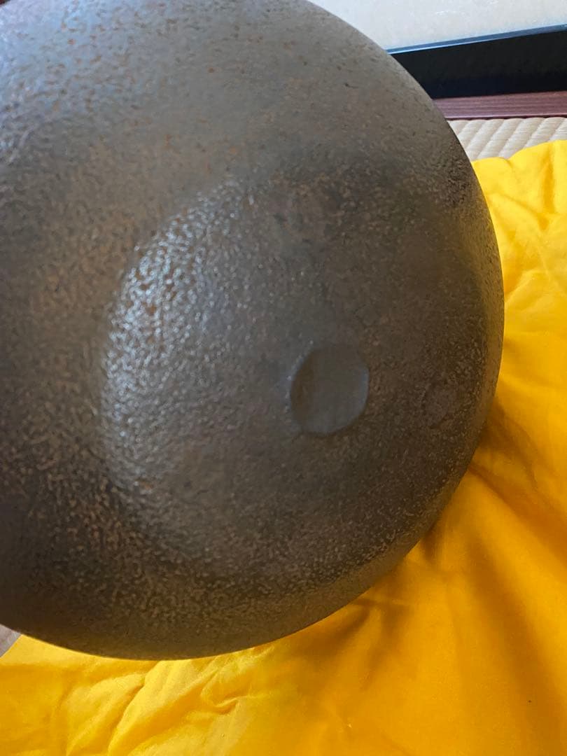 ふくべ釜　釜師　門脇喜平氏作