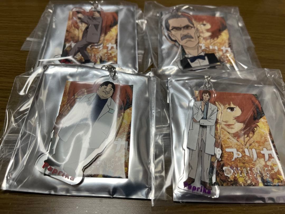 今敏　パプリカ　クリアスタンドキーホルダー　4点セット　1