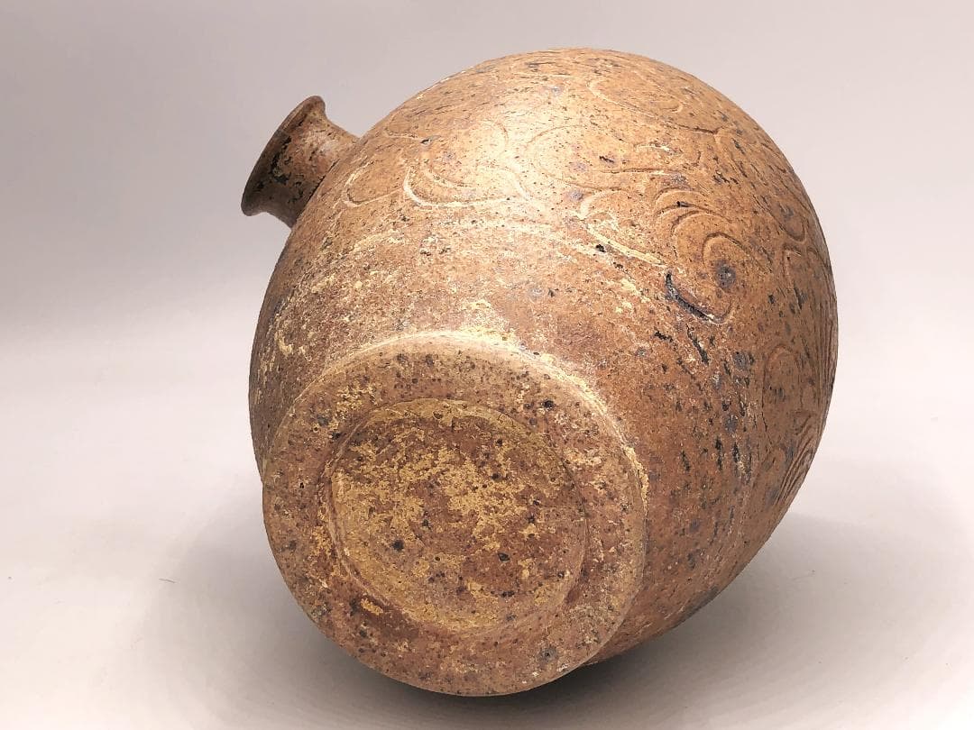 【 緑釉横口壺 】　大陸伝来蔵出品　博物館・資料館収蔵級