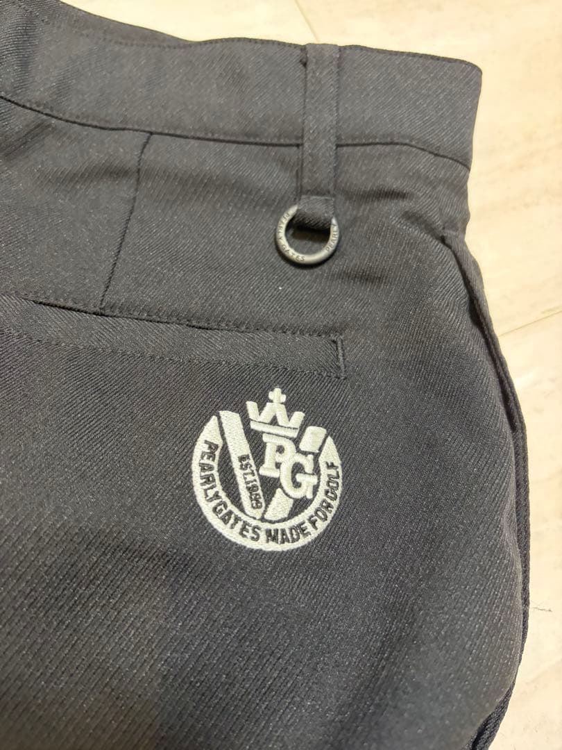 PEARLY GATES ブラック ゴルフパンツ