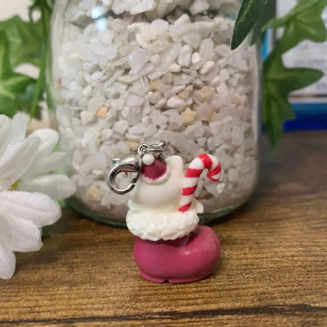 激レア クリスマス ブーツ＆リボン　キティファスナーマスコット・パーツクラブ