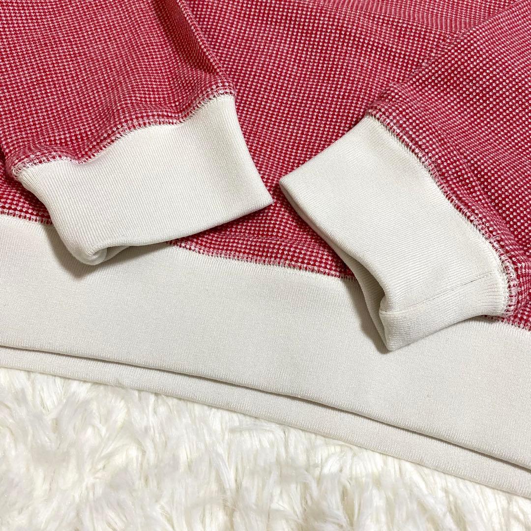 ジャックバニー　スウェット　トレーナー　刺繍ロゴ　バーズアイ　ゴルフ　赤　XL