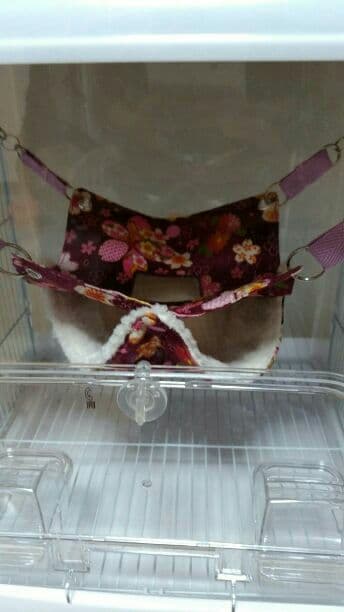 モモンガハウス(和柄・紫)かのこボアオフホワイト   大きいサイズ(家族用)