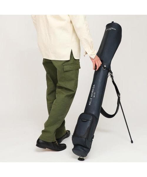 未使用 ペッレモルビダ セルフスタンド キャディバッグ ネイビー PG016