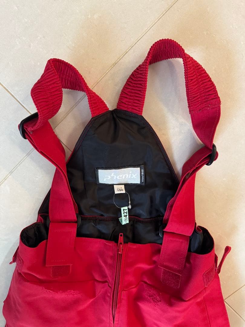 Phenix スキーウェアセット 150 青/赤 フード付き