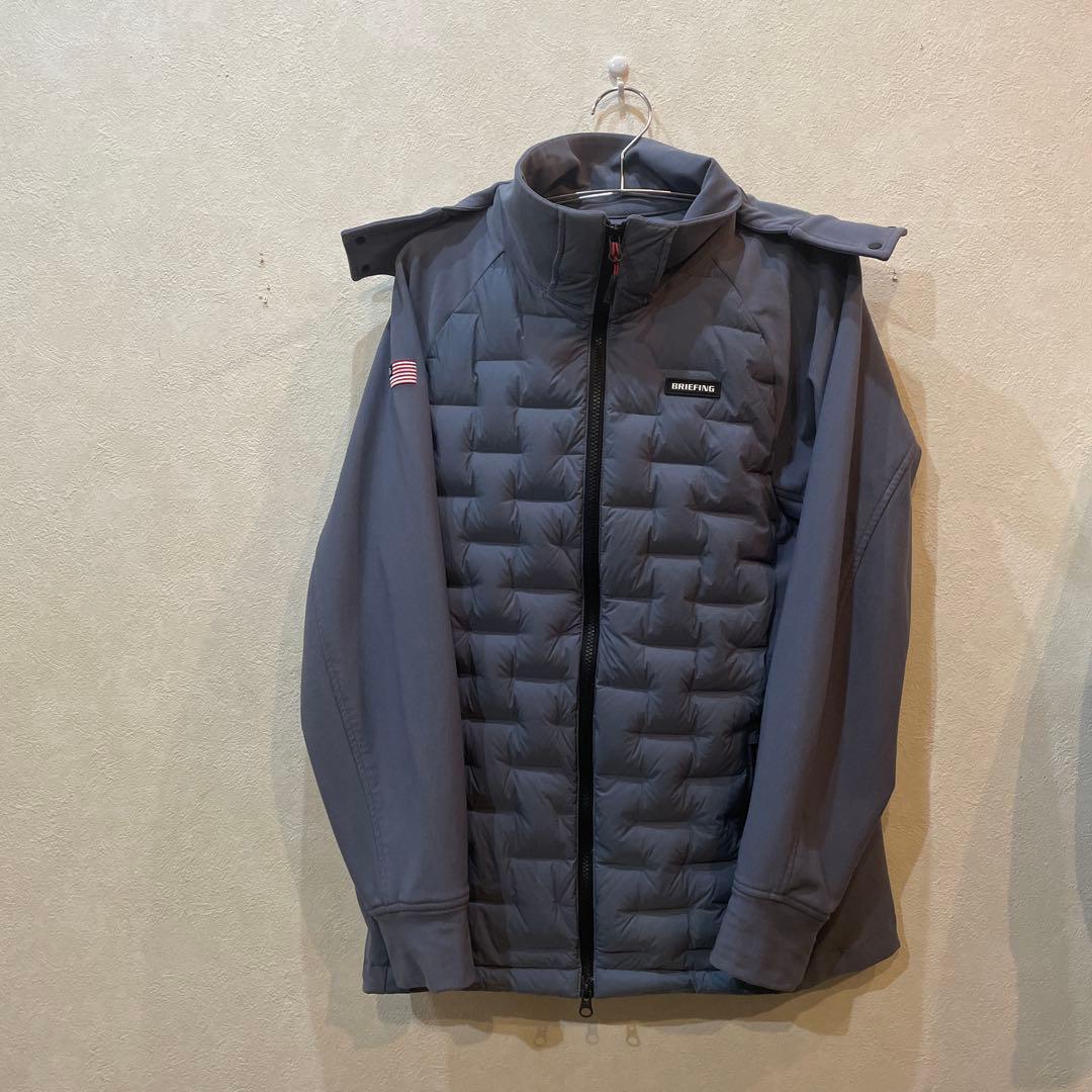 【美品】ブリーフィングゴルフ メンズ ハイブリッドダウンパーカー Lサイズ