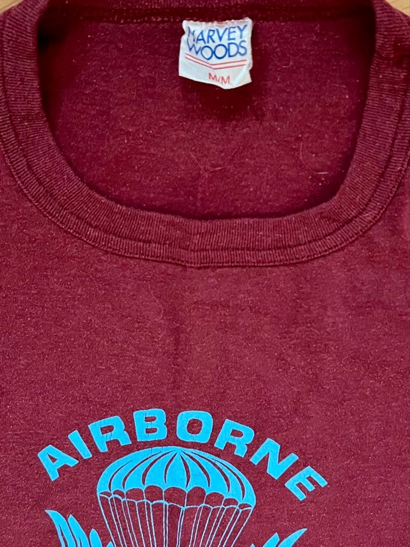 80's MADE IN  陸軍特殊部隊 空挺Tee 裾シングル