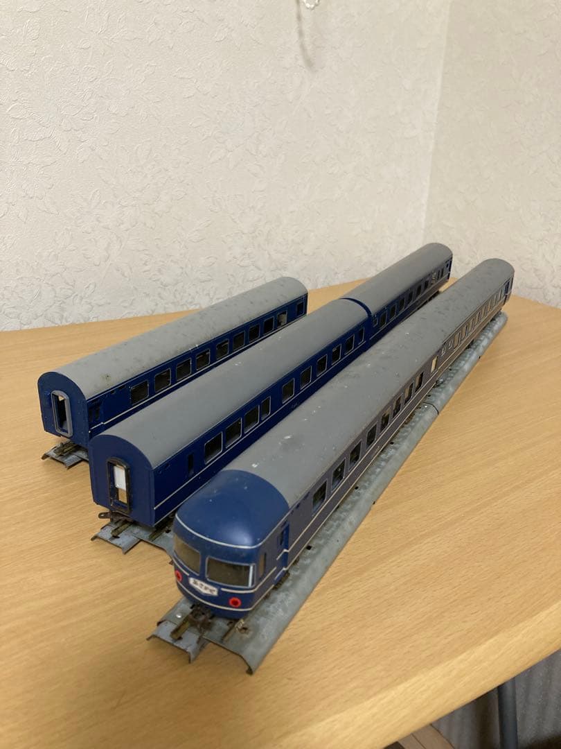 HOゲージ鉄道模型 20系ブルートレイン5両セット ジャンク