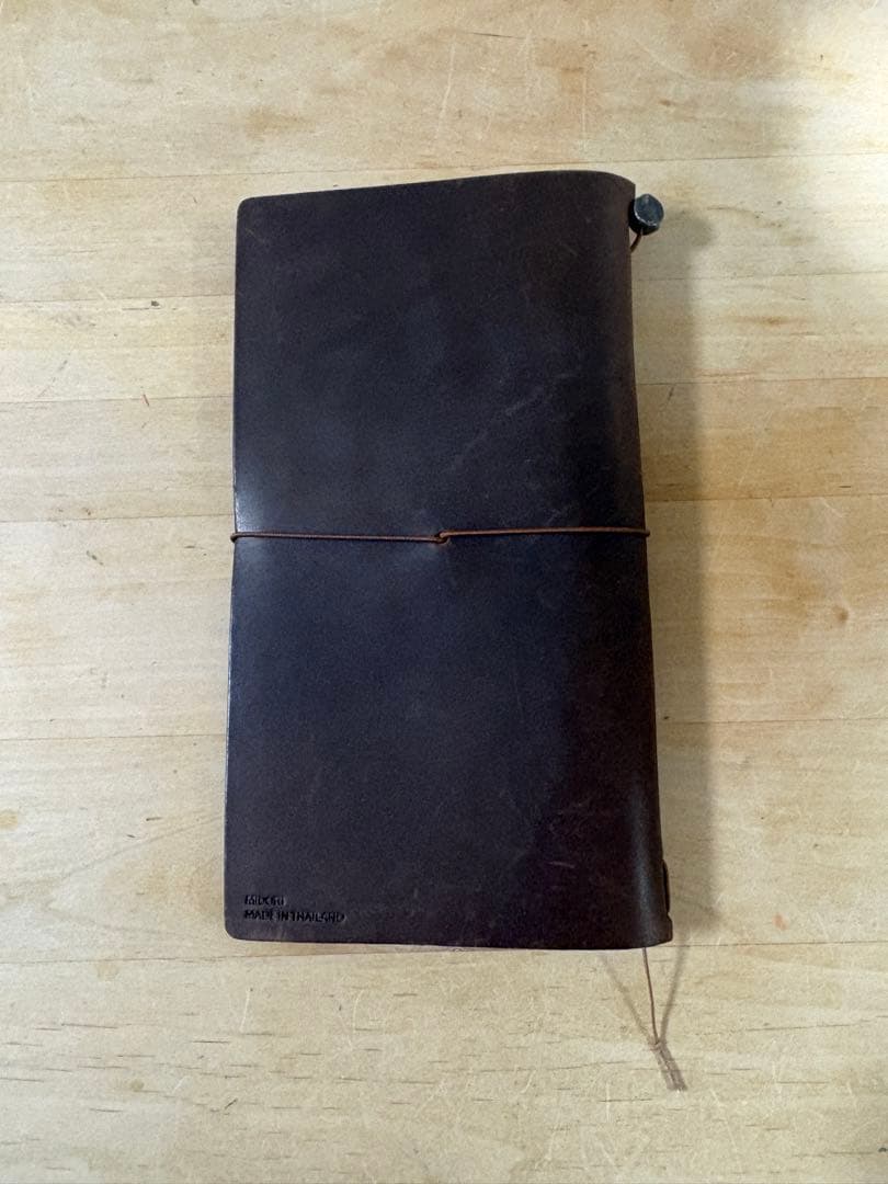 旧ロゴ MIDORIトラベラーズノート レギュラー ブラウン