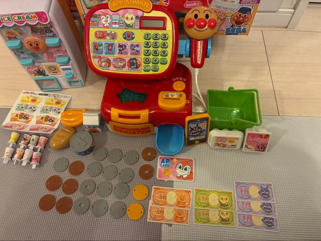 アンパンマン　お料理ショー　キッチン　レジ　おままごと　まとめ売り