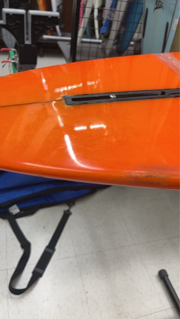 け*う様 クリーム色とオレンジのショートボードドロップアウトお宝貴重品ビンテージ