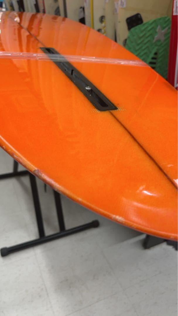 け*う様 クリーム色とオレンジのショートボードドロップアウトお宝貴重品ビンテージ