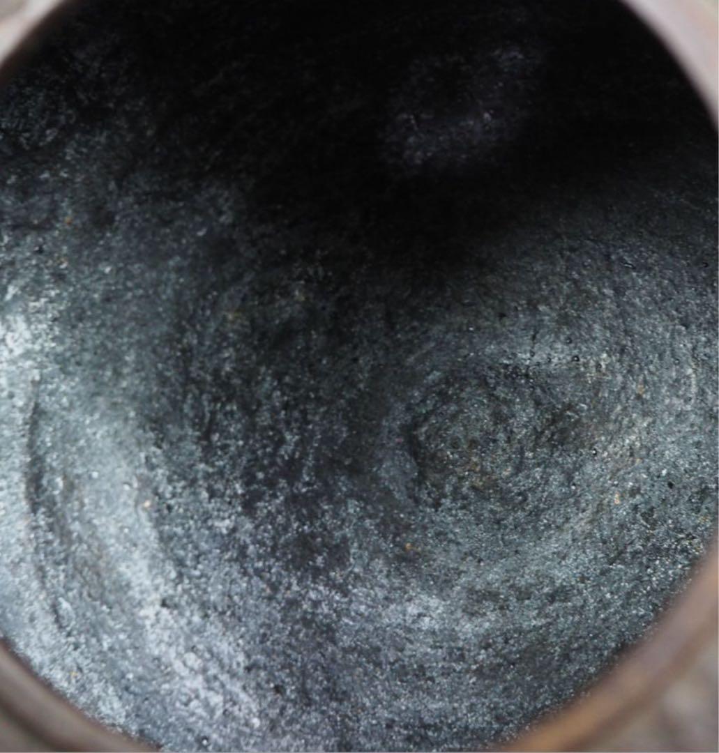 送料無料　人間国宝『高橋敬典』造　銀粒象嵌提手・銀口　正寿堂 木目文鉄瓶　未使用