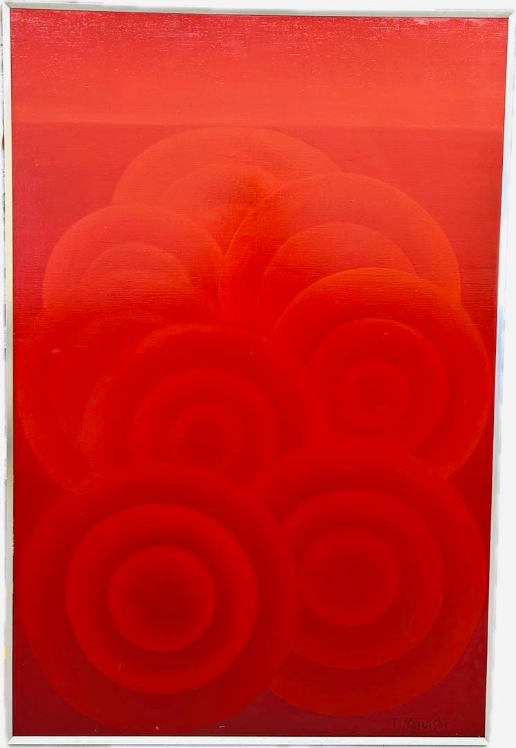 なるいし・ていこ　蜃気楼　しんきろ　AB キャンパス　油絵　肉筆　本人作保証